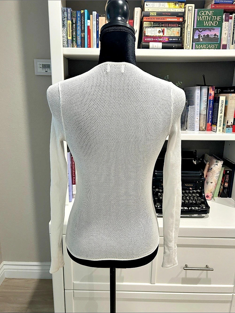 Sunday Best Open Knit Crew Neck Sweater Size Small Like New - Picture 2 of 7